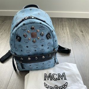 ❌SOLD Authentic MCM Visetos Studded Dual Backpack